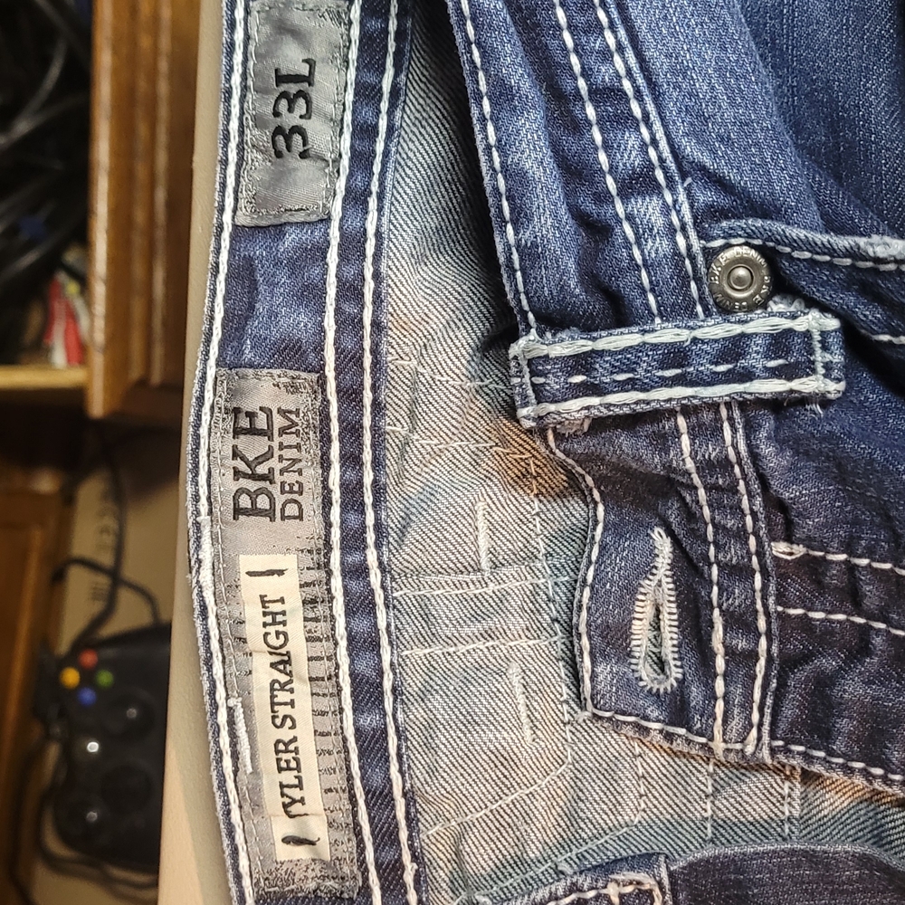 BKE Men's Blue Denim Jeans